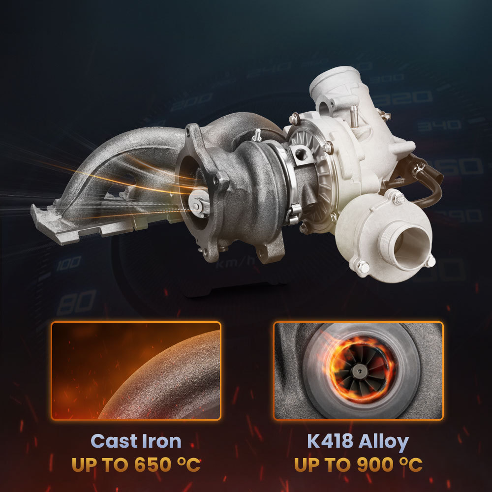 Cargador Turbo compatible para AUDI A4 A5 compatible para VW Volkswagen 2.0 TFSI 2009-2012 Quattro 06H145702G 06H145702L