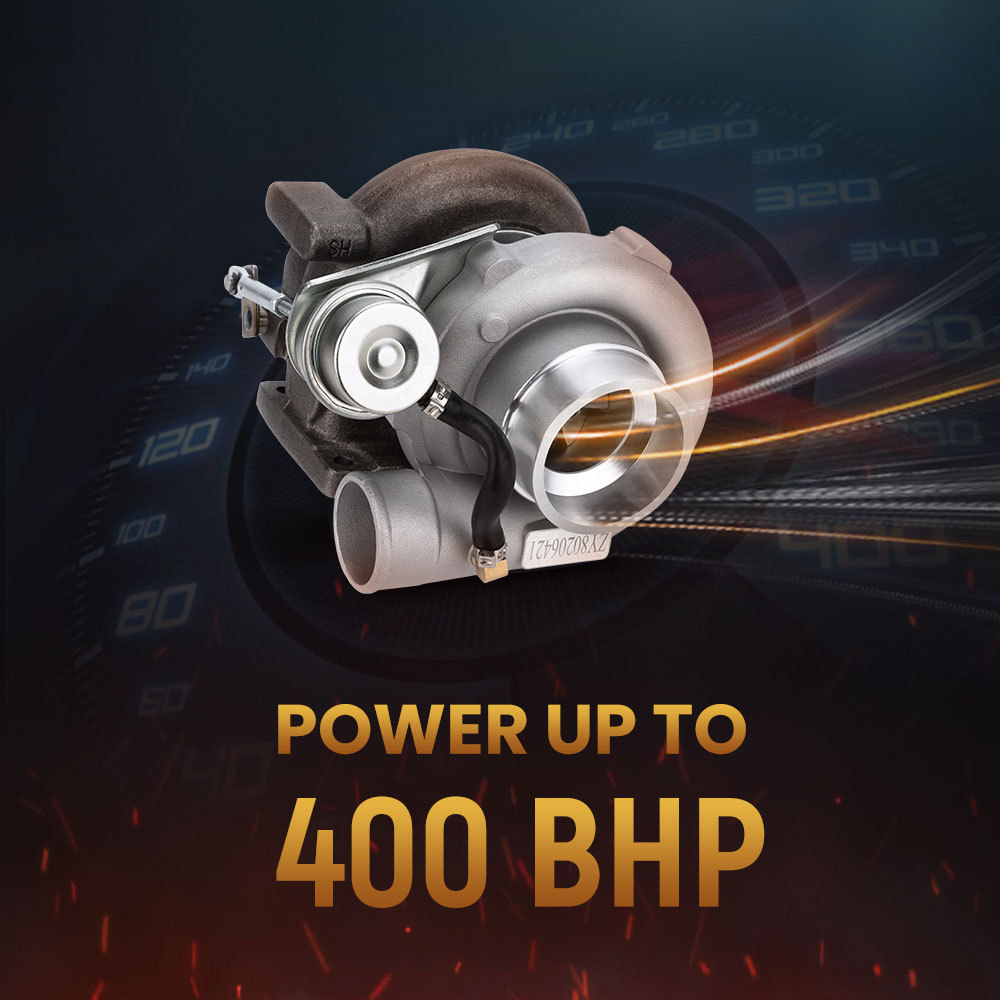 Para GT2871 GT2860 SR20 CA18DET Actualización Turbo Tubocargador 350HP 0,6 A / R 0,64 A / R Brida de 5 pernos Aceite universal + Refrigeración por agua