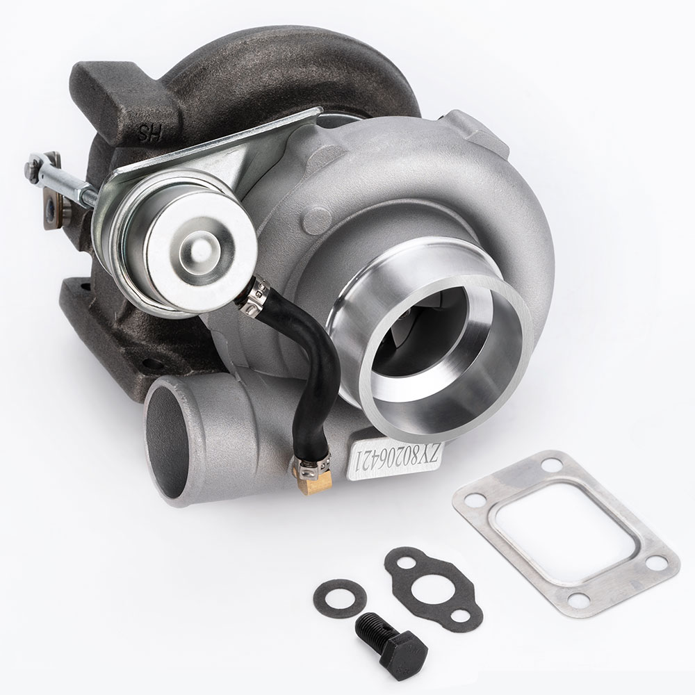 For GT2871 GT2860SR20 Upgrade Turbo Tubocharger 350HP 0.6 A/R 0.64 A/R 5-Bolt Flange Universal Oil+Water Cooling