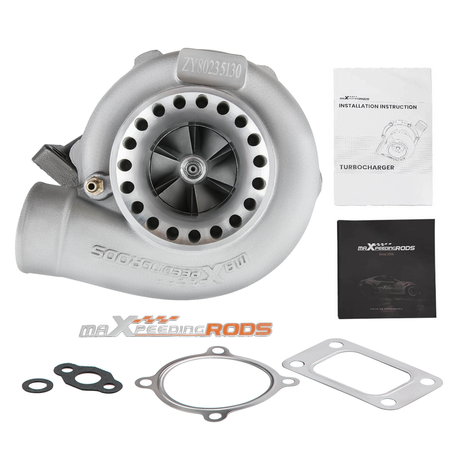 JDMSPEED New Universal Turbo Turbocharger Turbolader For GT3582  T3 Flange 4 Bolts A/R.7 400-600HP : Automotive