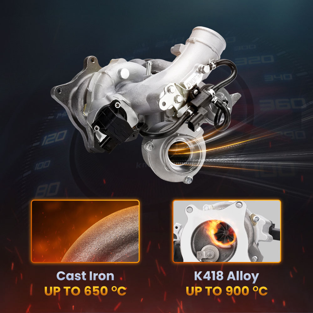 Turbocompresor Turbo compatible para Audi VW SEAT SKODA 2,0TFSi 200PS 53039880105 06F145701