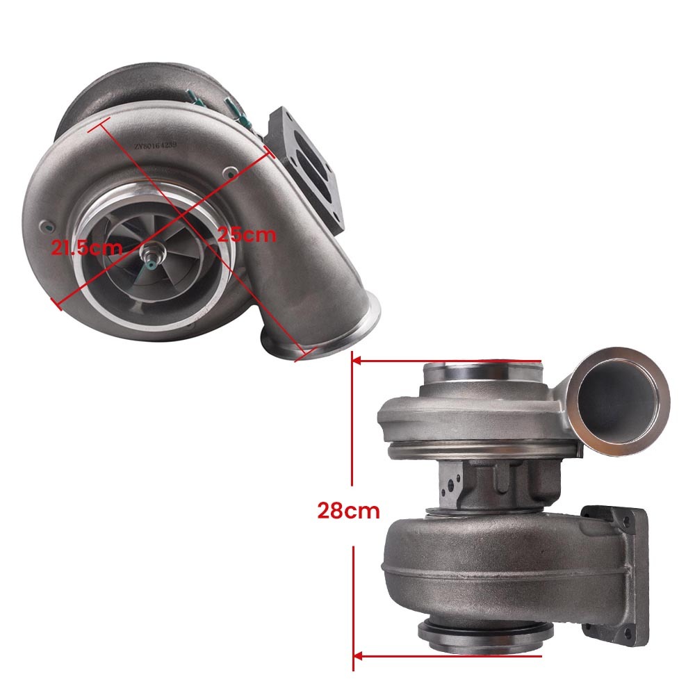 S400SX4 S475 Turbo Turbocompresor 75 mm 1.32A / R Twin Scroll 7 + 7 cuchillas 550-1050hp