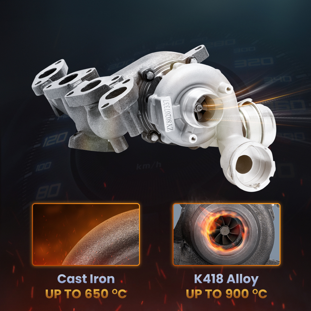 Compatible para AUDI A3 compatible para SKODA Octavia 2.0 TDI, 724930 103 kW, 140HP BKD AZV Turbo + JUNTAS