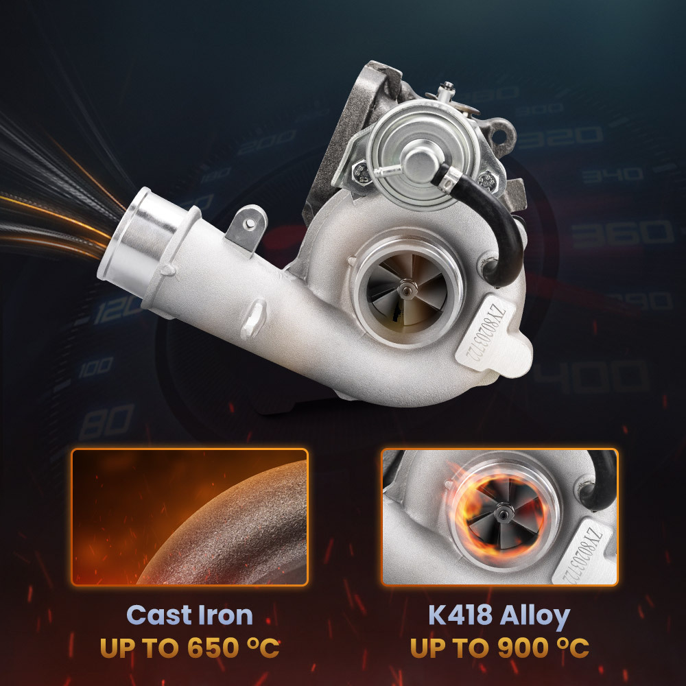 Turbocompresor compatible para Mazda 3 6 CX-7 2.3 MZR Disi 191kw 260ps K0422882DR L3M713700C