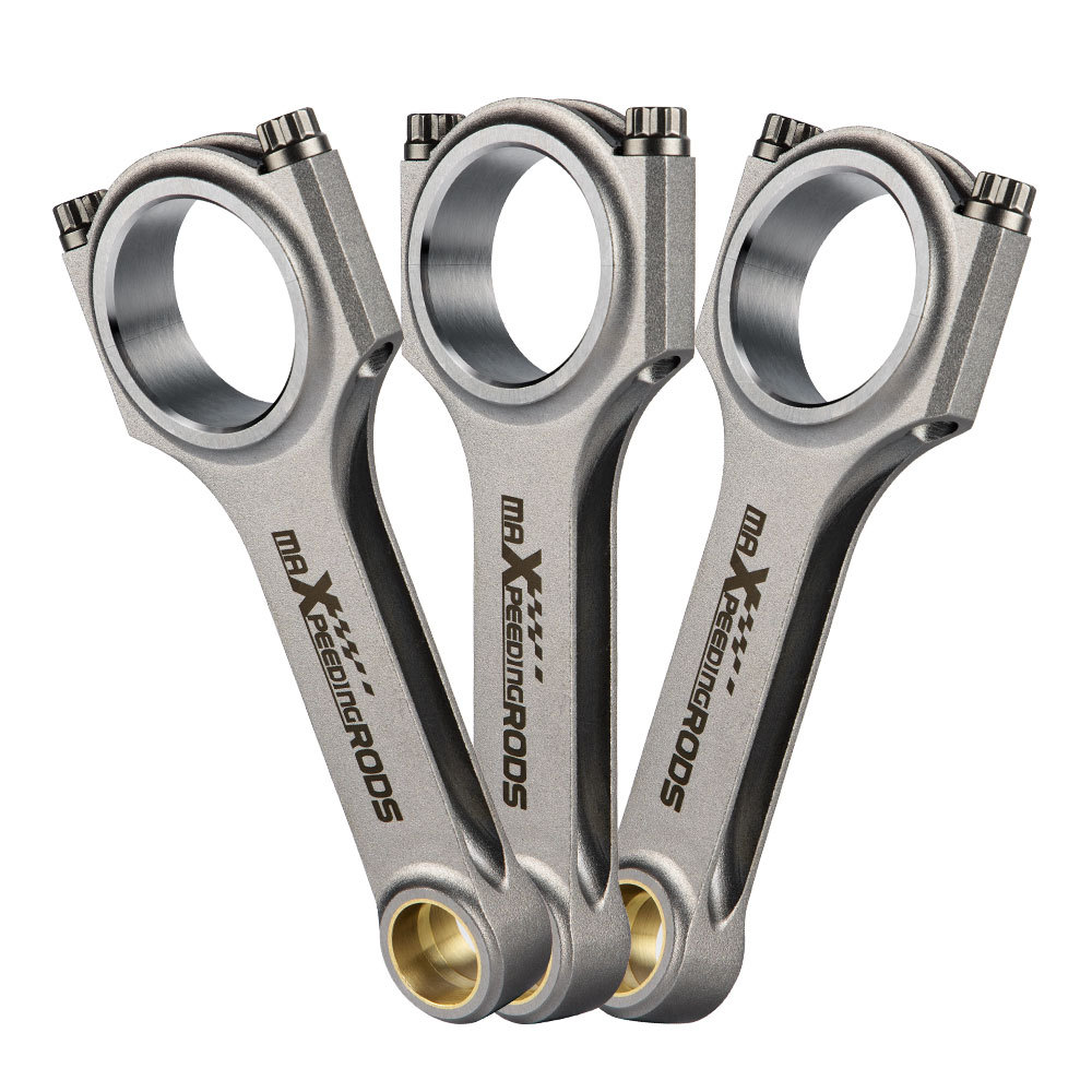 Steel Connecting Rods Conrod compatible for BMW B38A15M0 1.5T 3 cylinder W/ ARP bolts