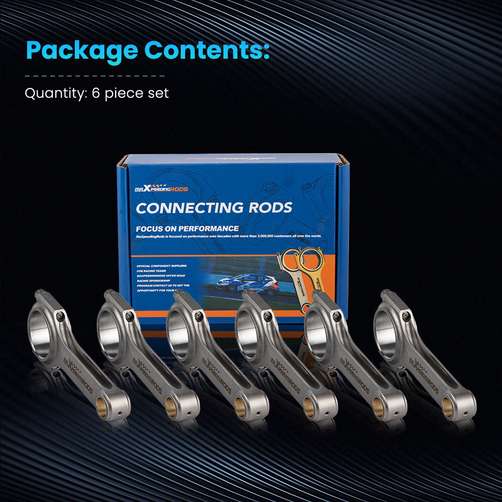 Compatible for Triumph TR250 TR6 forged Conrods connecting rod - High Performance 4340 EN24 H-Beam Conrod
