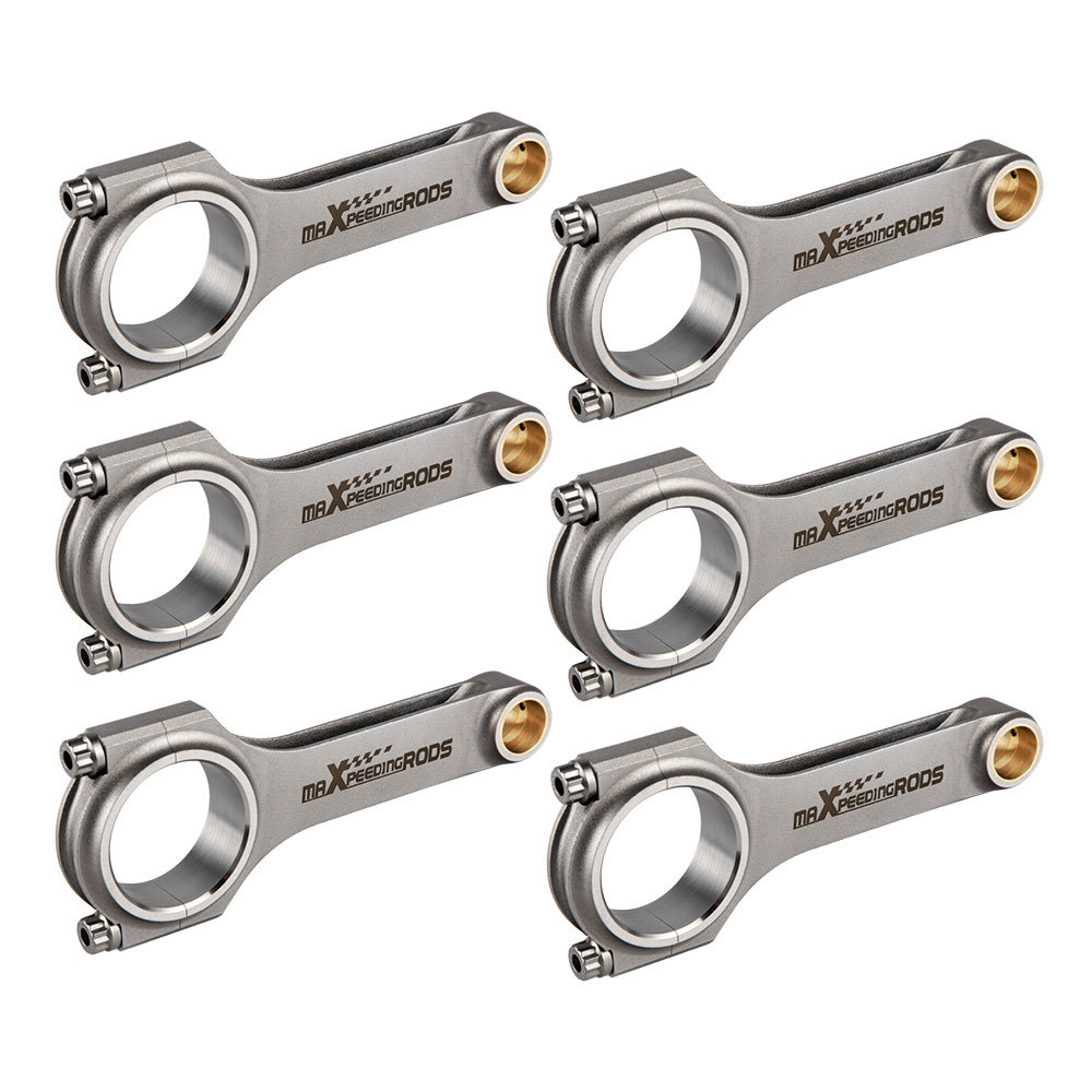 Compatible for BMW 3 Series E30 325 / 325E / 325ES 2.7L M20B27 130mm Connecting Rod - High Performance 4340 EN24 H-Beam Conrod
