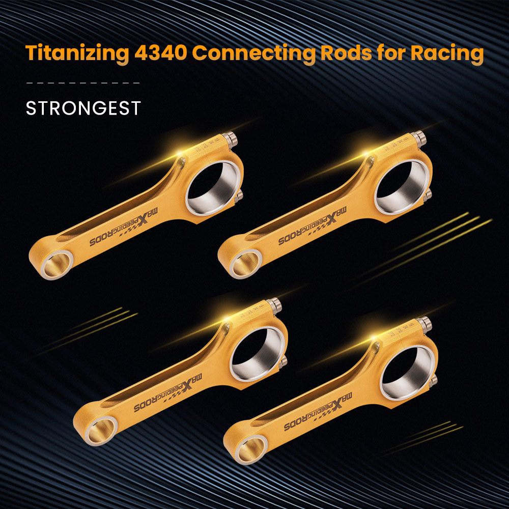 4 Pieces Connecting Rods Conrod compatible for Mitsubishi Lancer 4B11 / 4B11T 2.0L 149.2mm