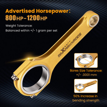 Compatible for VW Golf Corrado III 2.8L 2.9L VR6 Conrods Titanizing 4340 Connecting Rods