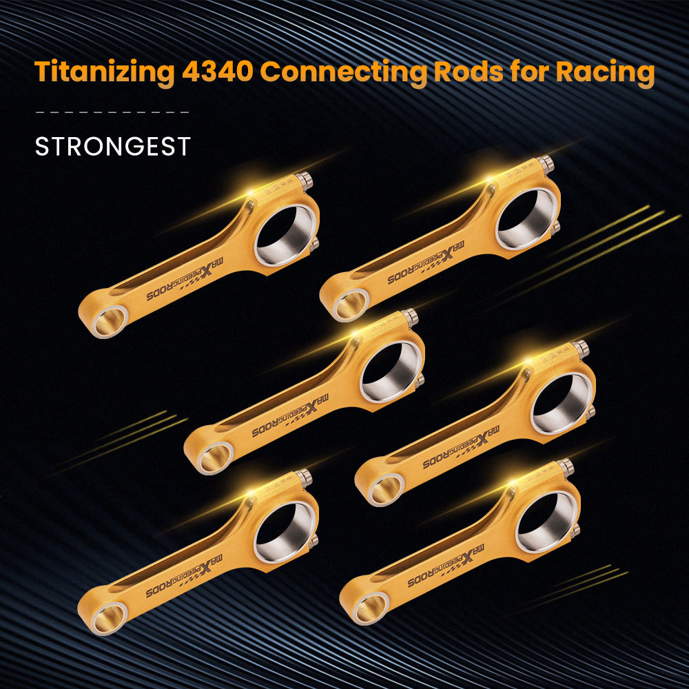 Compatible for VW Golf Corrado III 2.8L 2.9L VR6 Conrods Titanizing 4340 Connecting Rods