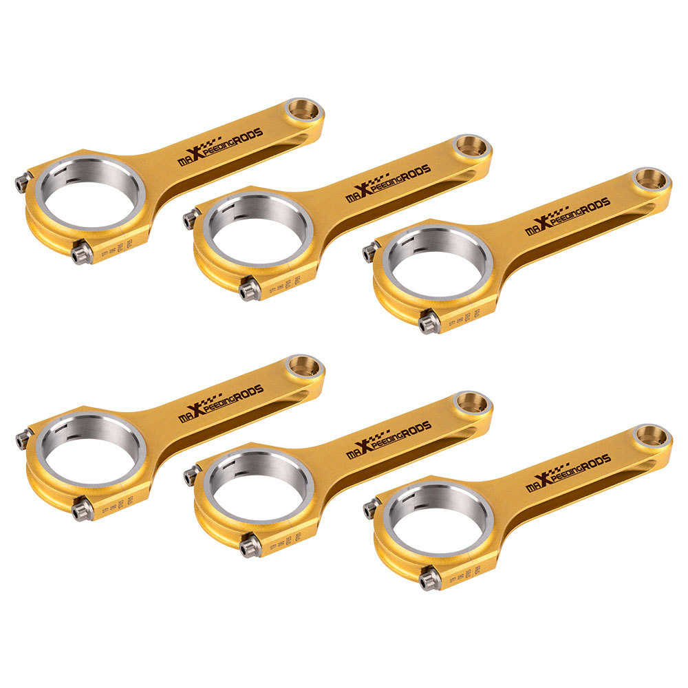 Compatible for VW VR6 compatible for Golf Corrado 2.8 2.9 6x Titanizing Connecting Rods Conrods ARP 2000 bolts 