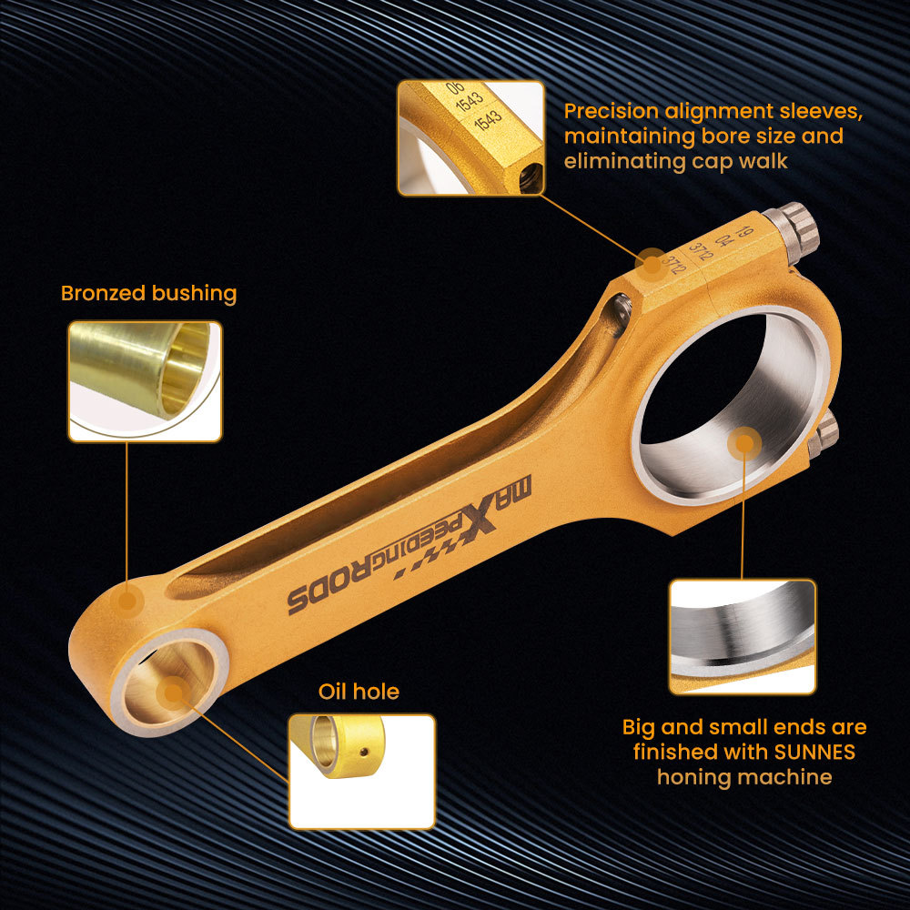 Compatible for Lexus RC RC-F GS-F L10 LC 500 5.0 L 2UR-GSE compatible for V8 ARP2000 4340 Connecting Rods