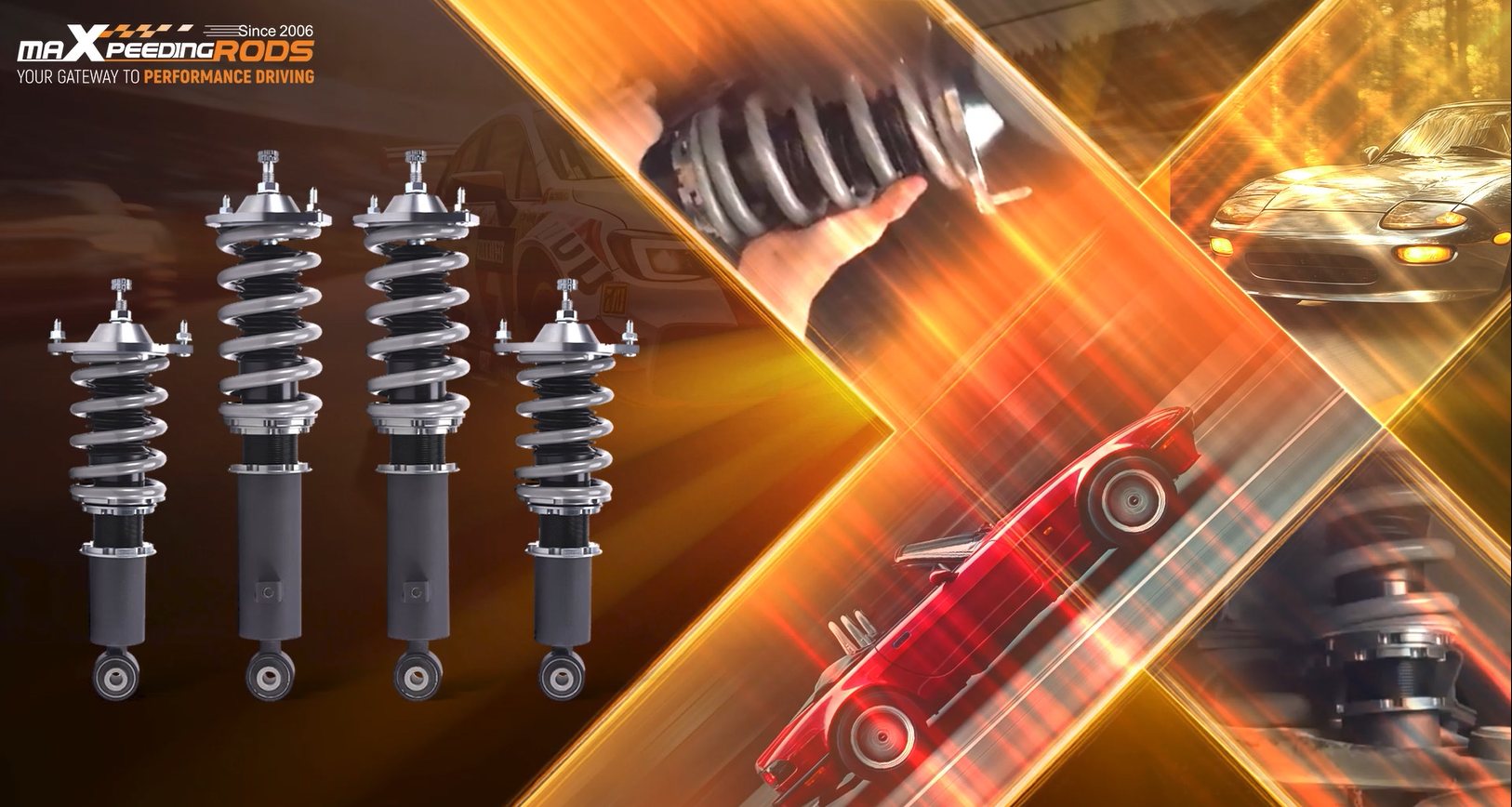 Performance Coilover Suspension Kit compatible for Mazda MX-5 NB 1998-2005 Miata Lowering Kit Performance Coilover Suspension Kit compatible for Mazda MX-5 NB 1998-2005 Miata Lowering Kit