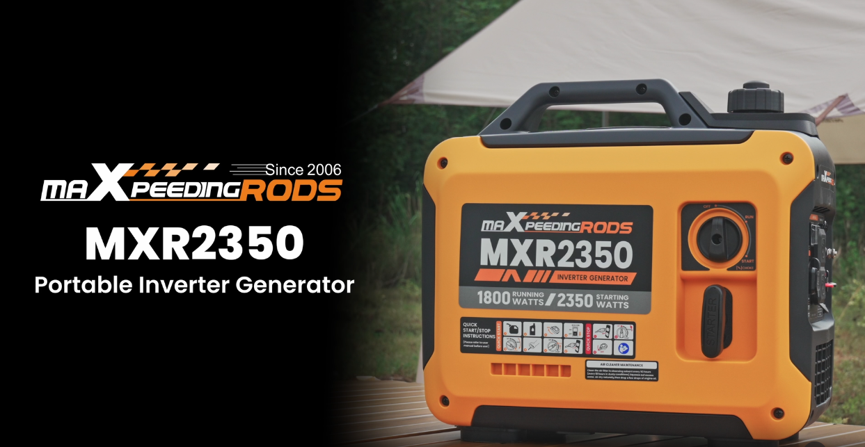 MaXpeedingrods 2350W Portable Inverter Generator Lightweight Gasoline Power Equipment for Outdoor Camping RV