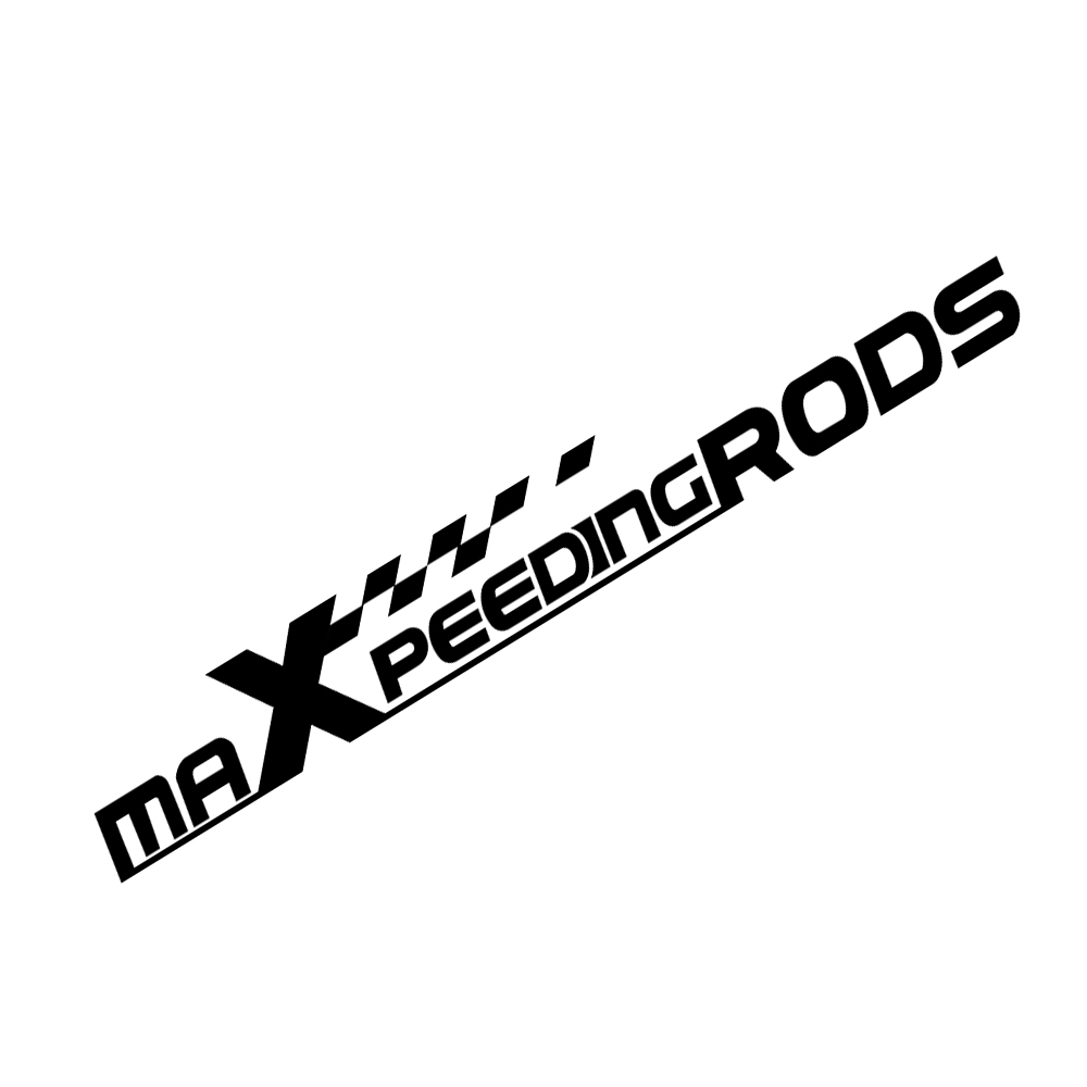 Maxpeedingrods logotipo de la etiqueta engomada del coche blanco Maxpeedingrods logotipo de la etiqueta engomada del coche blanco