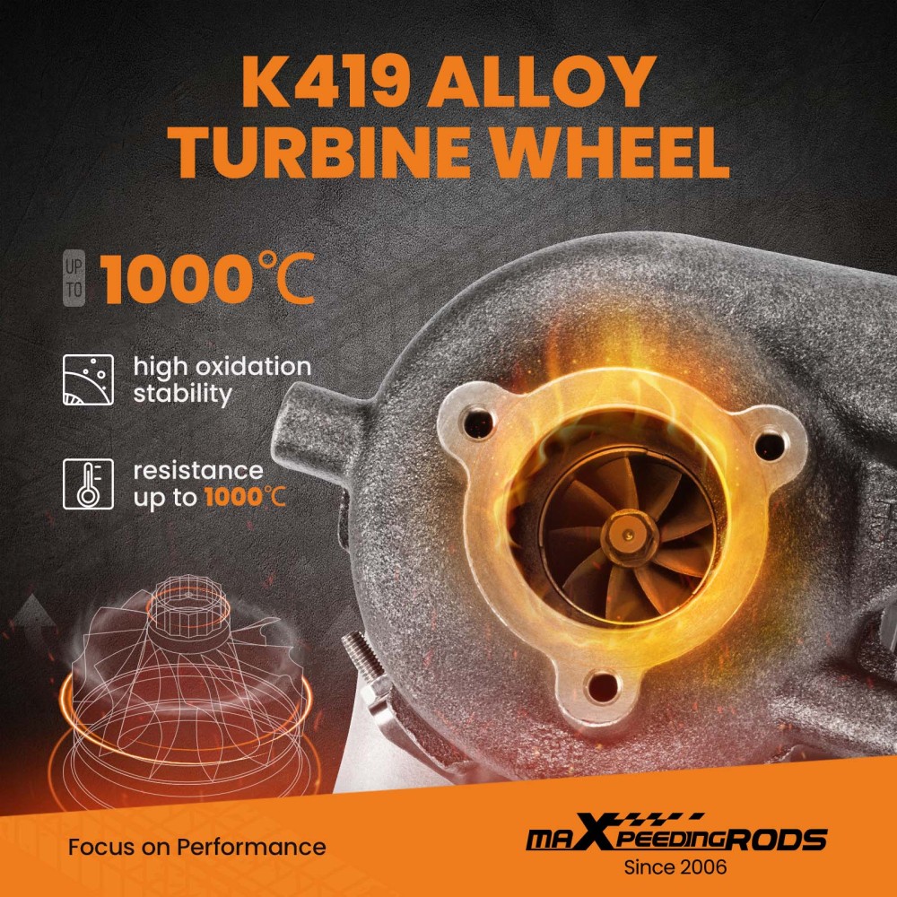 Street Turbo TurboCharger compatible para Hyundai iLoad D4CB 125kw 170HP 2007-2016 53039880145 rueda de compresor de palanquilla