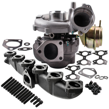 Turbo Turbocompresor + Kit de colector de compatible para escape compatible para BMW E53 X5 7791044F 11627788422
