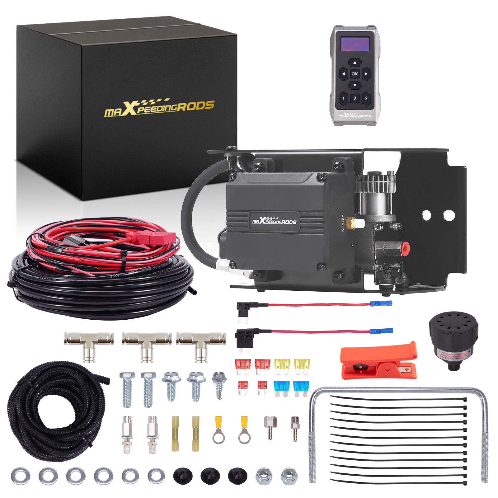 Wireless Air Suspension Compressor Controller Kit compatible for Dodge Ram 1500 2500 3500