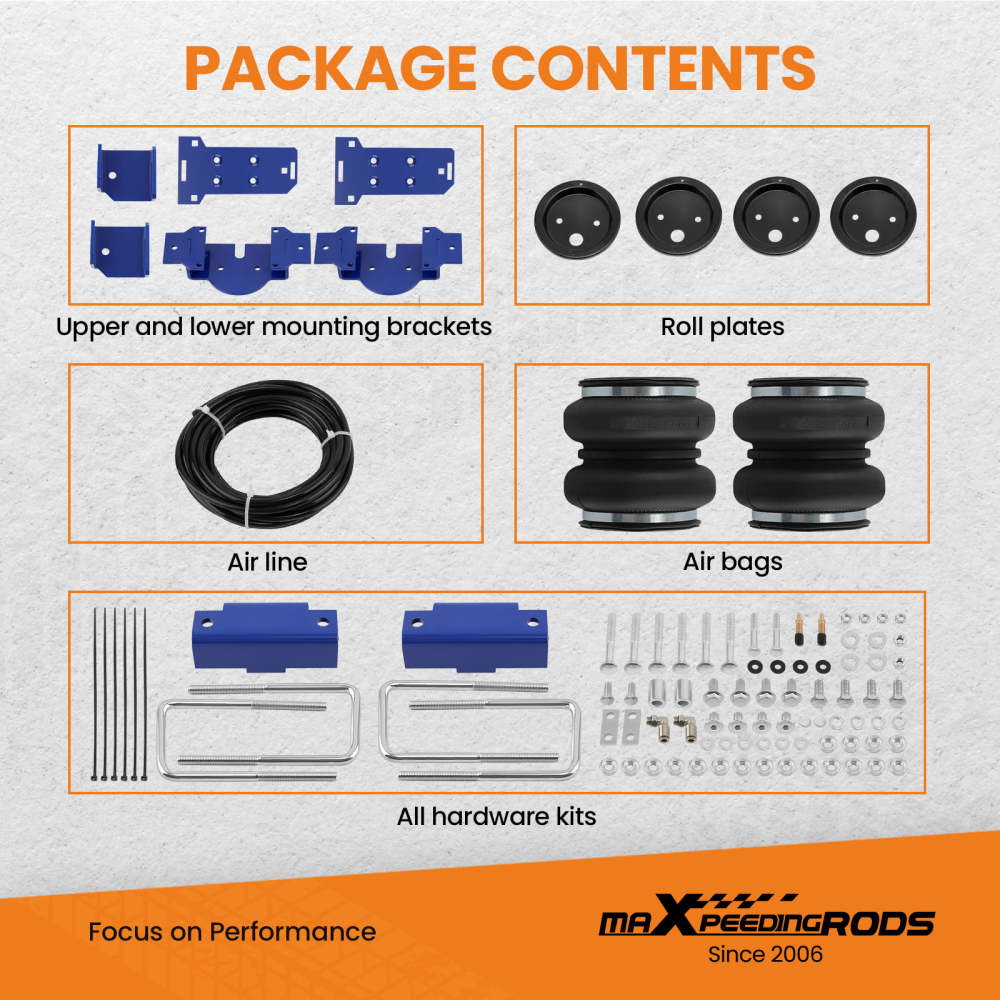 Air helper Spring Bags Level Suspension Kit Compatible For GMC Sierra ...