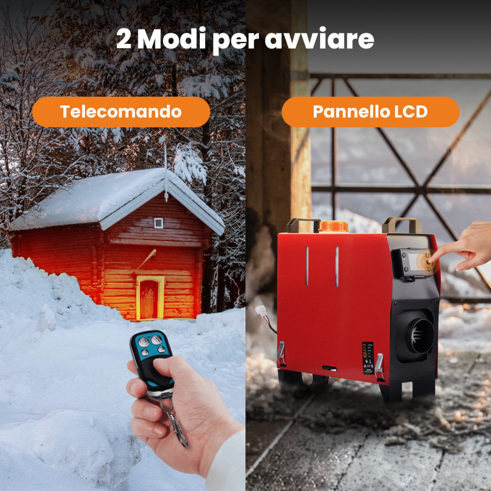 12V 1KW-5KW Diesel Riscaldamento parcheggio Air Heater For Caravan, trucks, cars