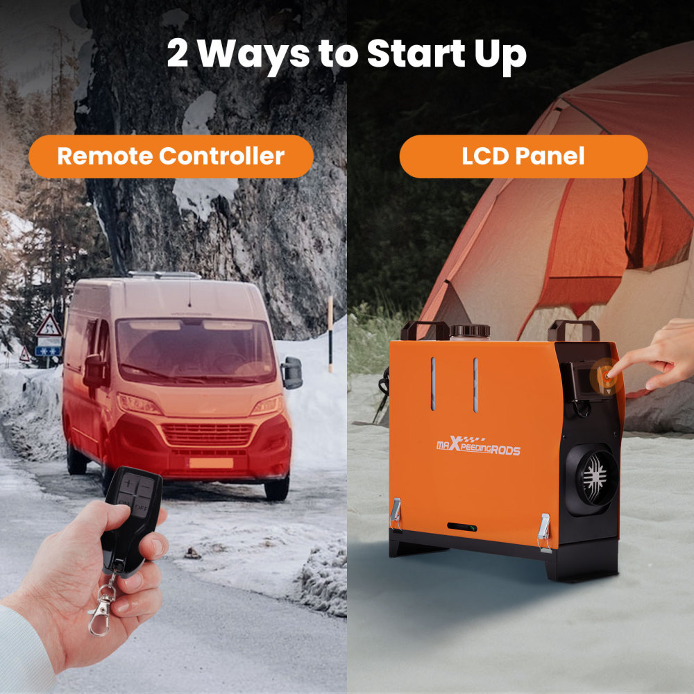 Diesel Heater All In One LCD Display for Bus Car Truck Motorhomes 12V 8KW Diesel Air Heater for RV