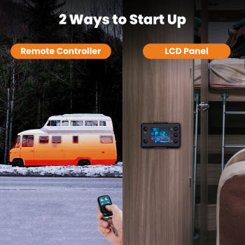 Diesel Heater 12V 2KW Tank Vent MotorHomes diesel heater for Van Car Caravan Trucks LCD Warm