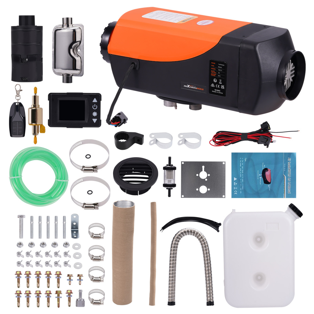 Diesel Heater 12V 5KW LCD Monitor 2KW-8KW diesel heater for Van Car Trucks Bus Silencers