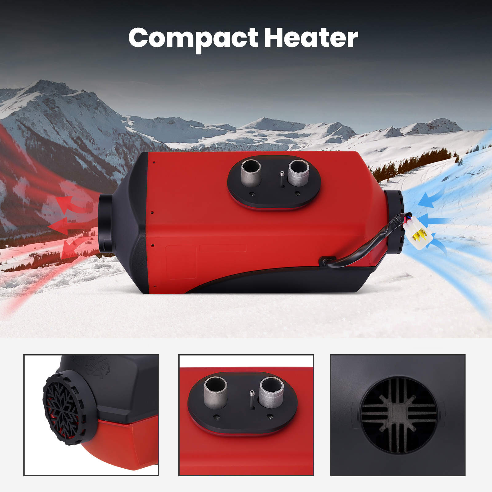 Buy Air diesel Heater For Home Lorrys Boats Bus Van 5000W LCD