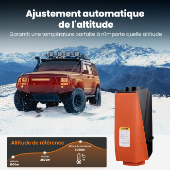 Chauffe-air diesel de 5KW avec commande Moblie pour camping-cars, pour campervans, pour travel trailers