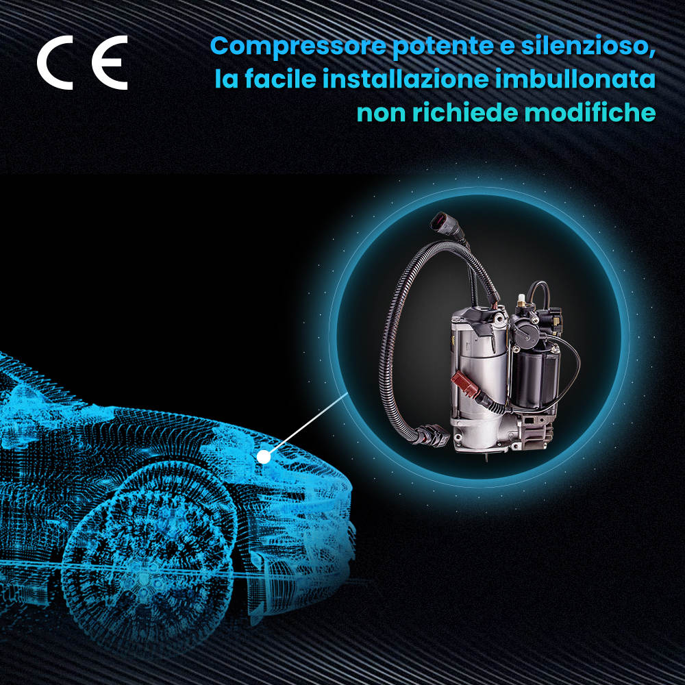 Compressore Sospensioni Pneumatiche compatibile per Audi A8/S8 Quattro D3 4E A8 D3 4E Pumpa