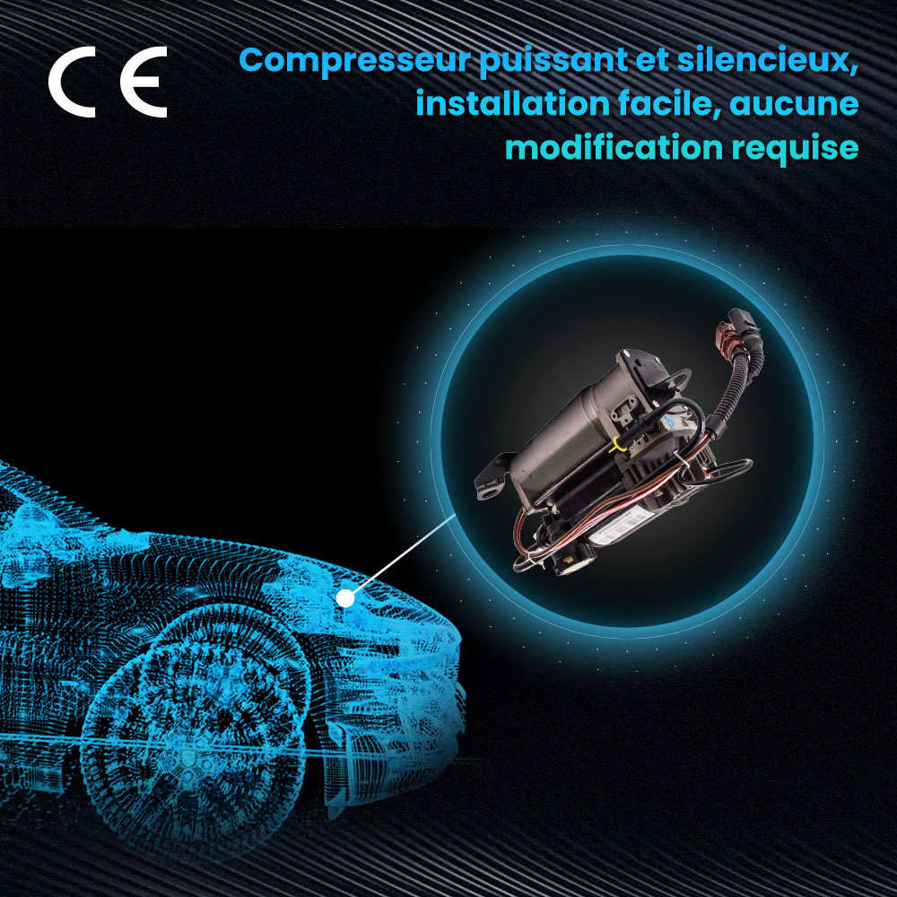 Compresseur Suspension Pneumatique régulation 4F0616005d compatible pour Audi a6 4 F c6 new