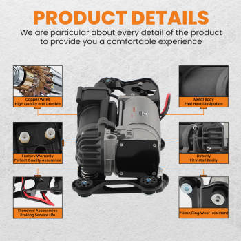 Air Suspension Compressor W/ Bracket Valve Block compatible for BMW X5 F15 X6 F16 2013-2019