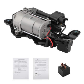 Air Suspension Compressor W/ Bracket Valve Block compatible for BMW X5 F15 X6 F16 2013-2019