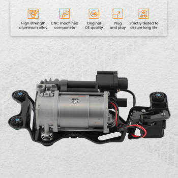 Air Suspension Compressor W/ Bracket Valve Block compatible for BMW X5 F15 X6 F16 2013-2019