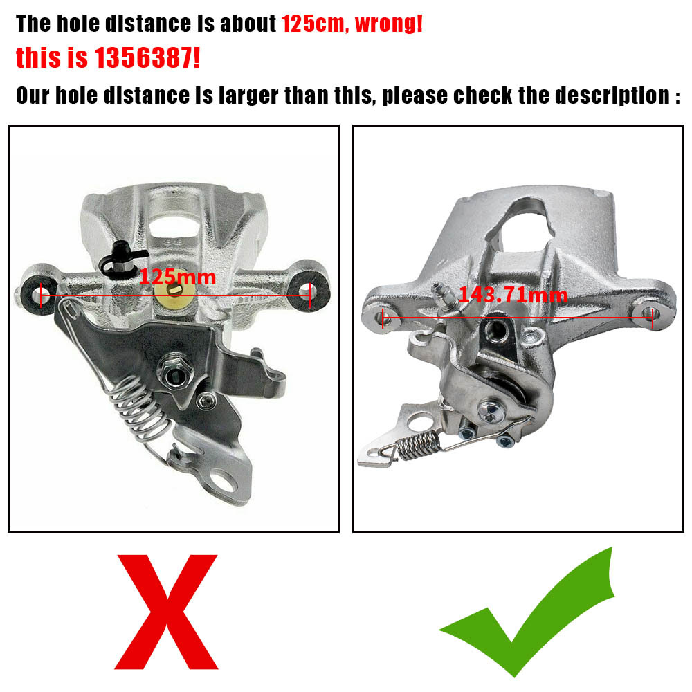 Break Caliper Trasero Derecha Compatible para Ford Mondeo MK III 2000-2004 Estate 1.8 2.0 16V 2.5 V6 24V ST220