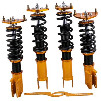 Compatible for Mitsubishi Lancer EVO 7 8 9 4G63 24 Ways Adjustable Coilover Shock Absorber Suspension Kits Lowering Kit