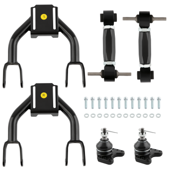 Front Upper Control Arm + Rear Camber Kit compatible for Honda Civic 92 95 compatible for Acura Integra 94