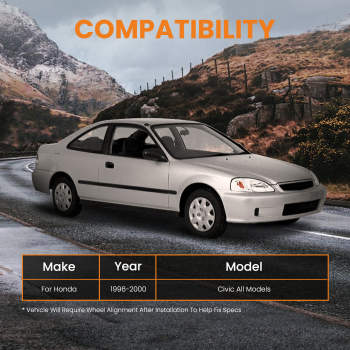 Replacement Lower Control Arm + FrontRear Camber Kit compatible for Honda Civic 1996-00