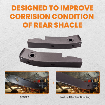 2 Pcs Rear Shackle Mount Frame Repair Kit compatible pour Jeep Wrangler YJ 1987-1995