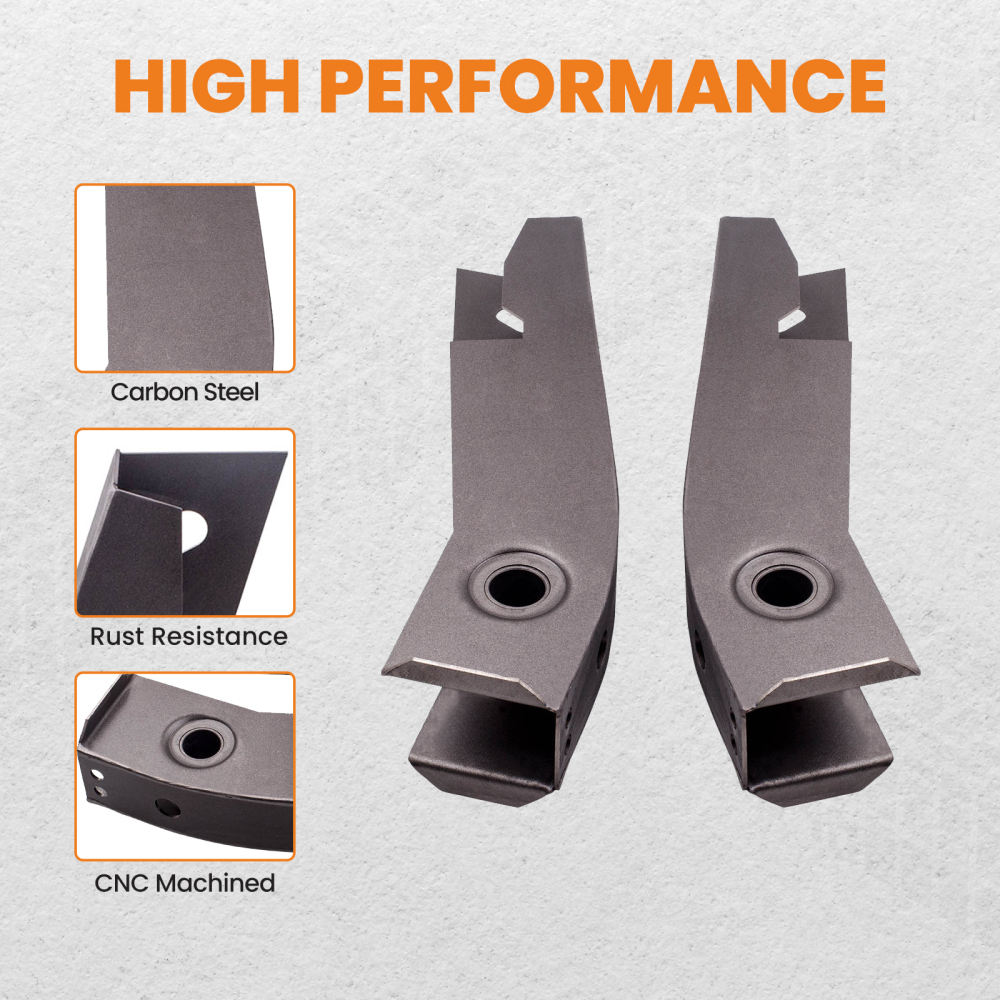 2 Pcs Rear Shackle Mount Frame Repair Kit compatible pour Jeep Wrangler YJ 1987-1995