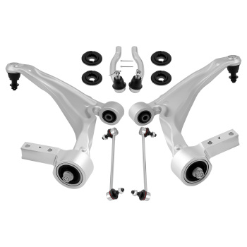 6Pcs Front Lower Control Arm w/Ball Joint Tie Rods compatible for Acura MDX ZDX 2007 2013