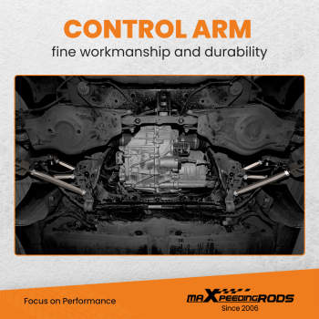 2x Adjustable Rear Lower Trailing Control Arms compatible for Tesla Model 3 / Y 2017-2022