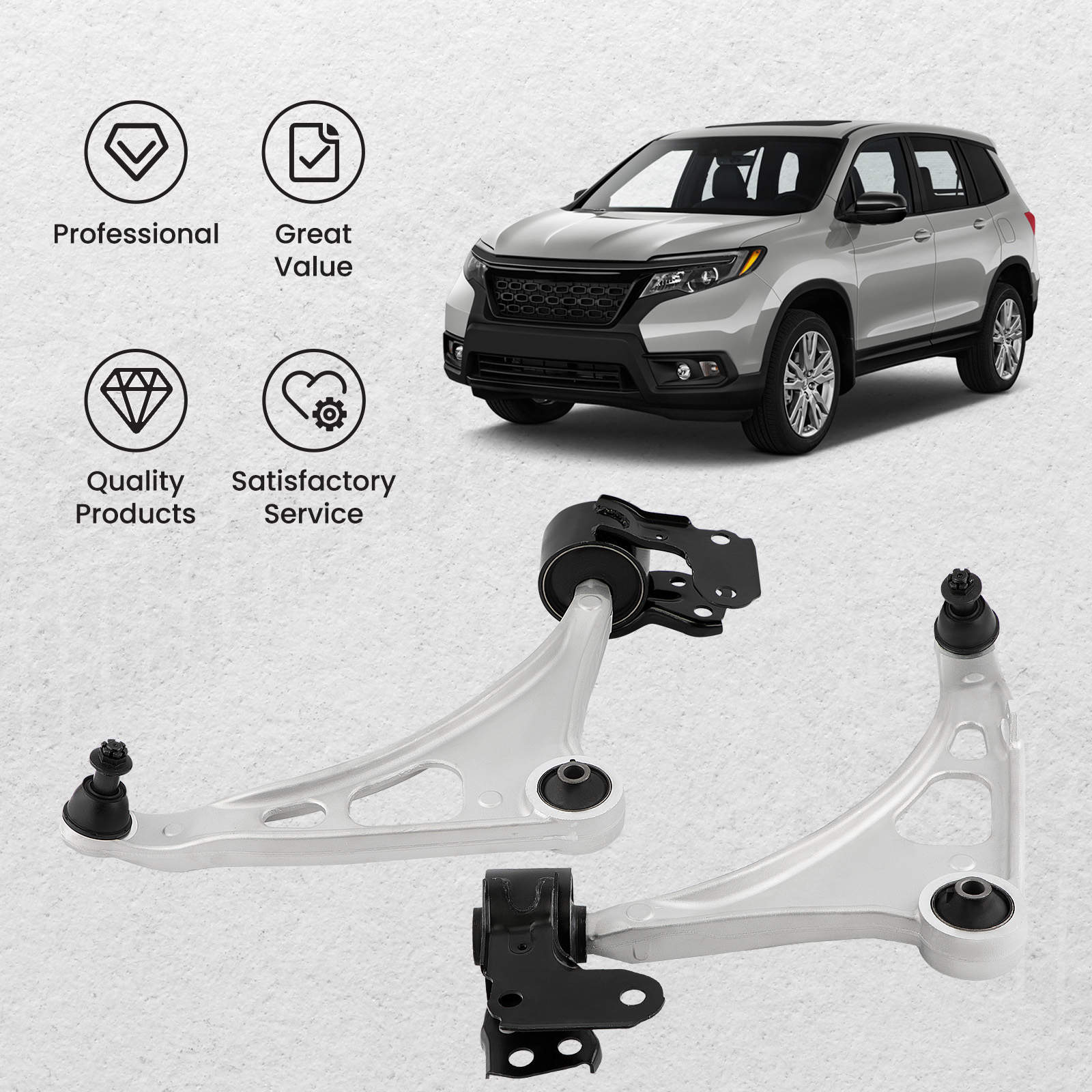 2x Front Lower Control Arm Ball Joint compatible for Acura Mdx