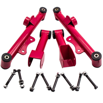 Compatible for Ford Mustang 79-04 Upper Lower Rear Tubular Control Arms w/ Hardware 4pcs suspension arms