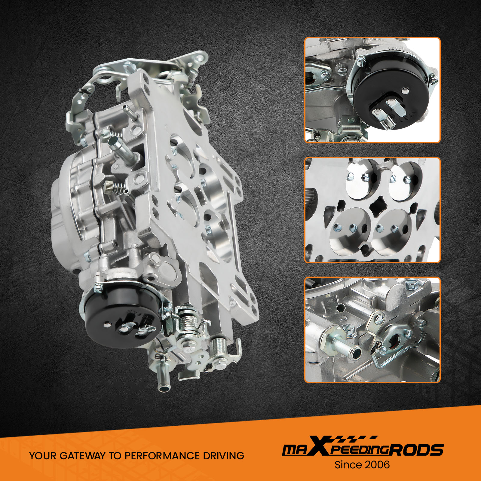 Edelbrock Performer Series 600 Cfm Square Bore 4BBL Carburetor 1406 | O'Reilly Auto Parts - Foto 8