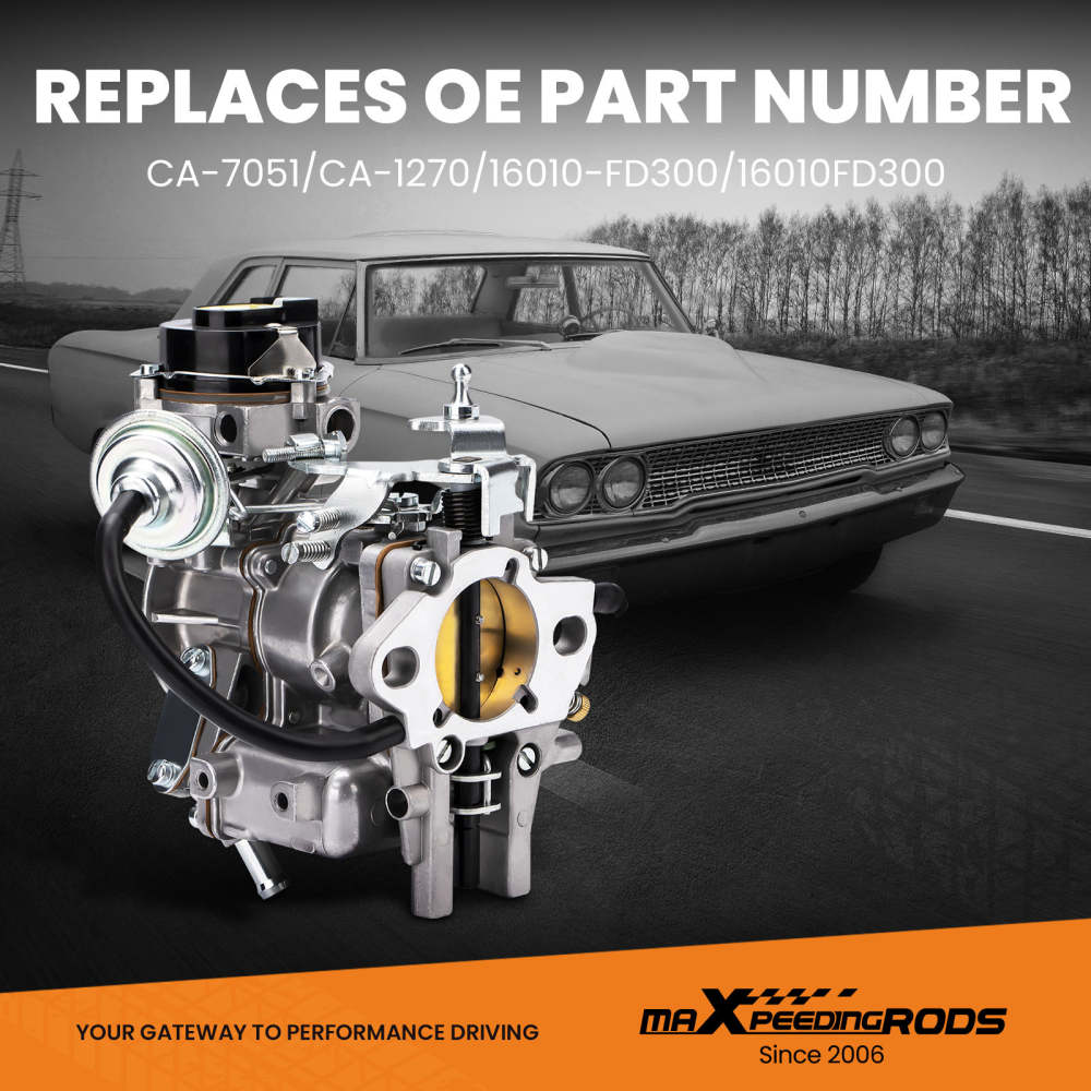 Carburateur compatible pour Ford F100 F150 4,9 L 300 Cu 4,1 L 250 Cu 3,3 L 200 Cu 1 baril