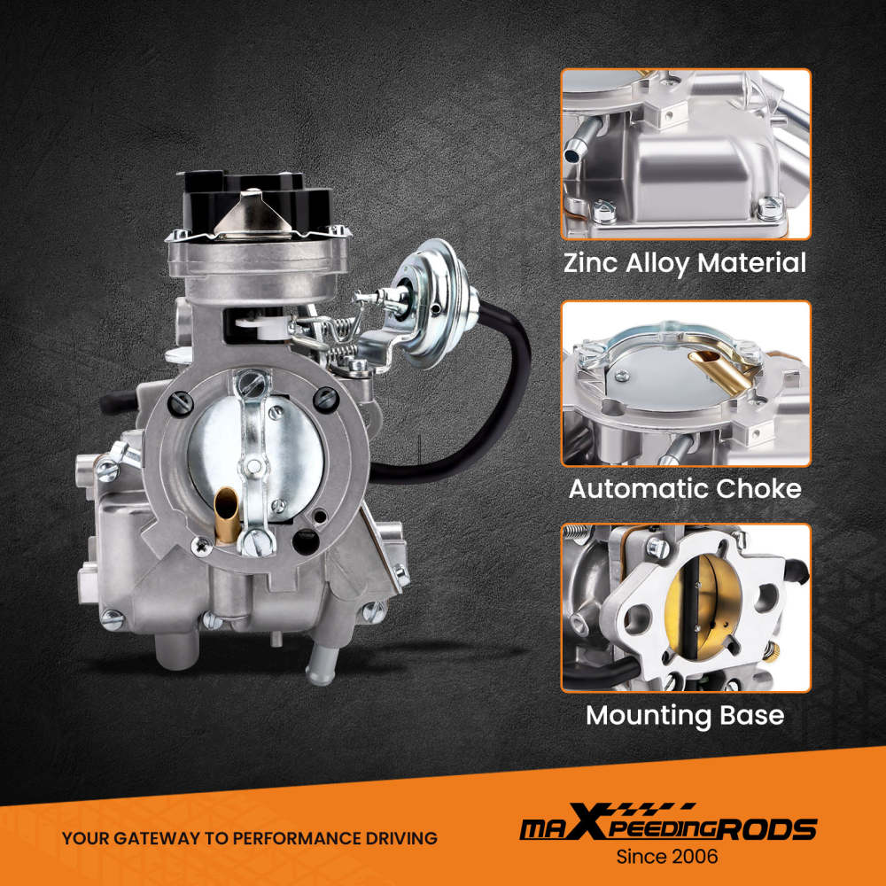 Carburador compatible para Ford F100 F150 4,9 L 300 Cu 4,1 L 250 Cu 3,3 L 200 Cu 1 barril