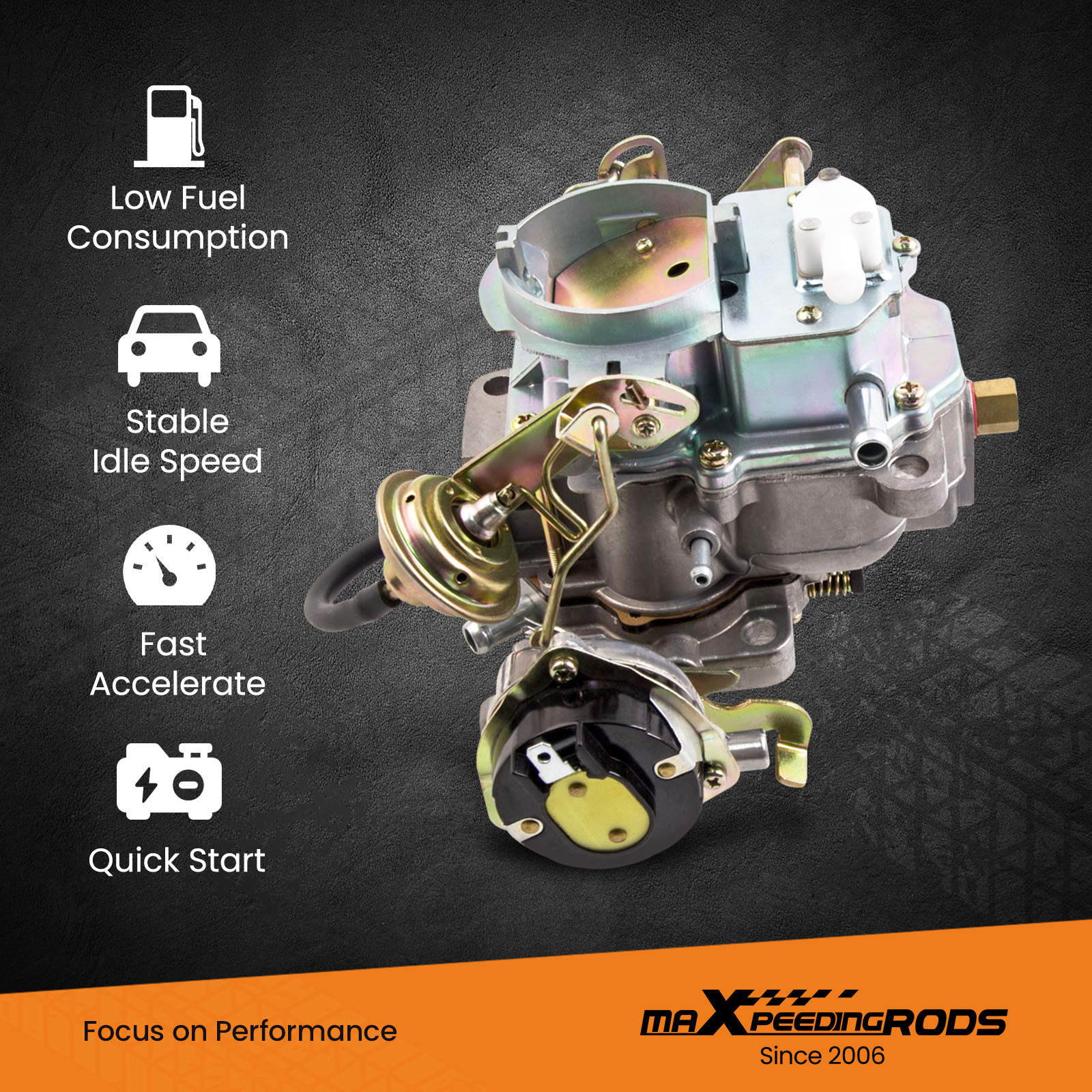 maXpeedingrods Carb Carburetor for Single Port Manifold 30/31 PICT
