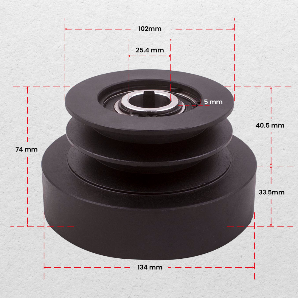 Embrayage de poulie centrifuge 25,4 mm 8HP-16HP pour 200630 2000 à 3600 tr / min Embrayage de poulie centrifuge 25,4 mm 8HP-16HP pour 200630 2000 à 3600 tr / min