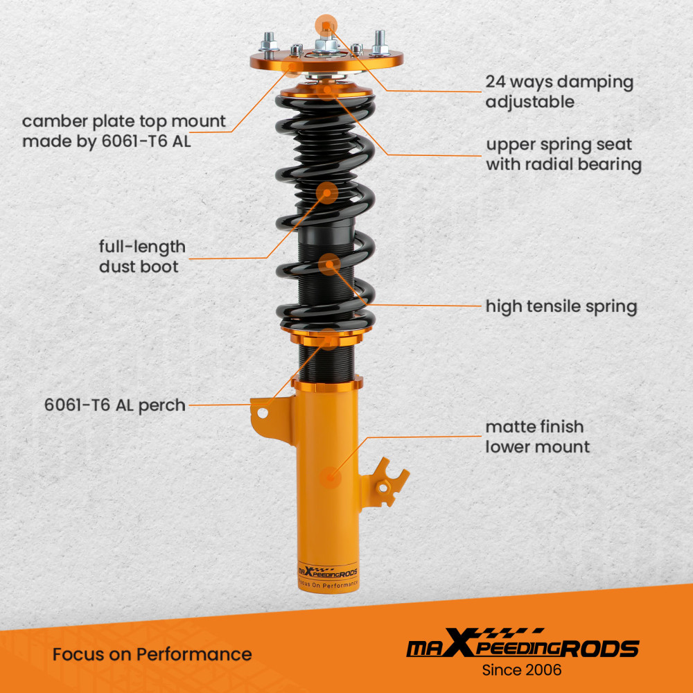24 Damping Levels Coilover compatible for Lexus ES300 1995-1996 compatible for Toyota Avalon 1995-2003